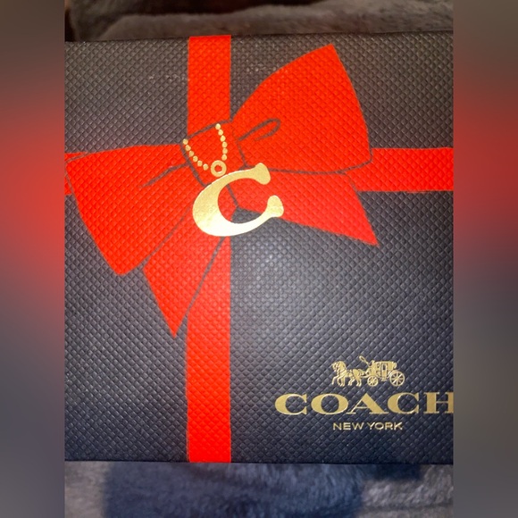 BNIB COACH Navy & Rhodium Plated Duo Bangle Bracelet Set - Picture 4 of 5